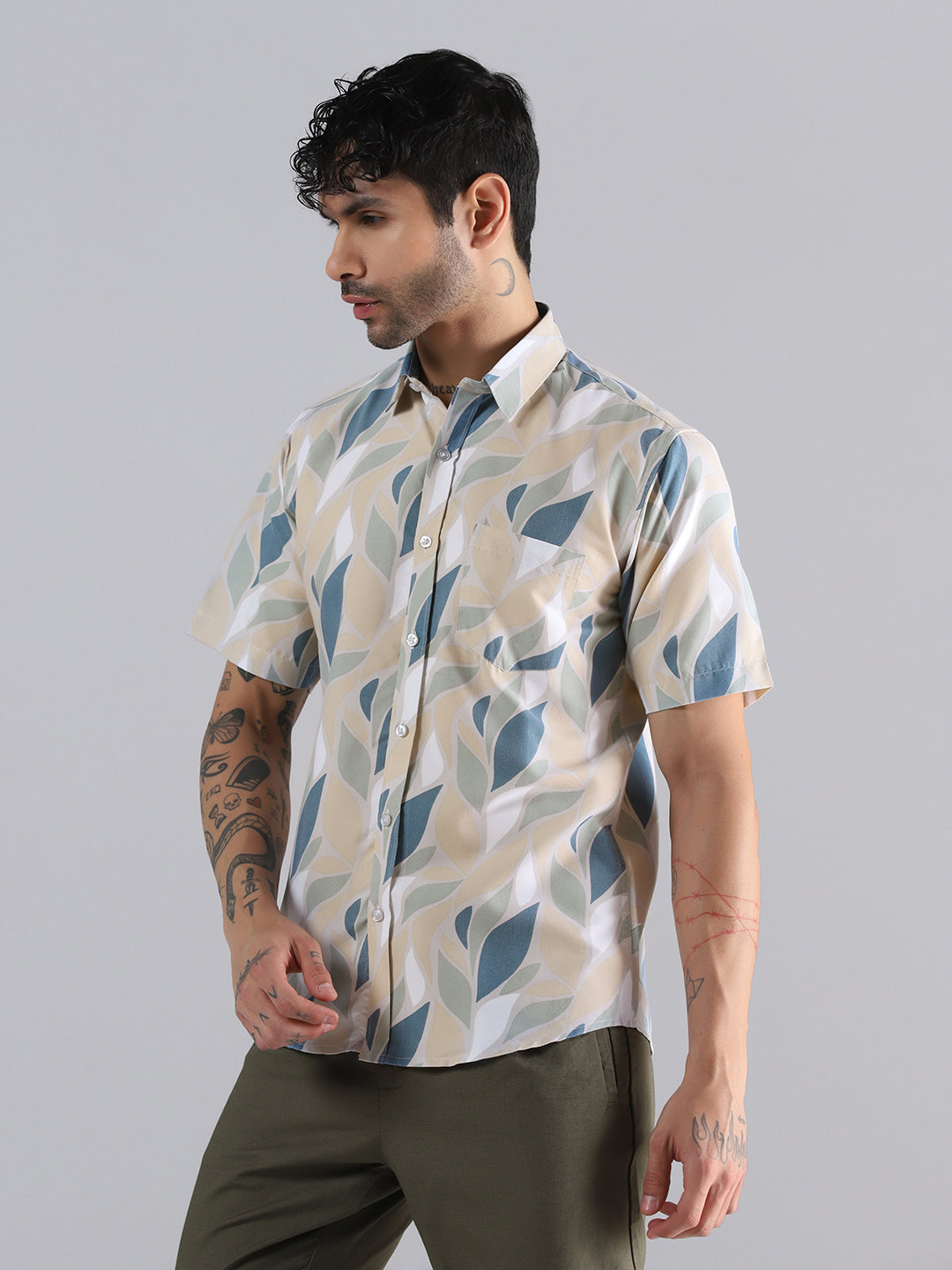 Leaf Flow Print Shirt