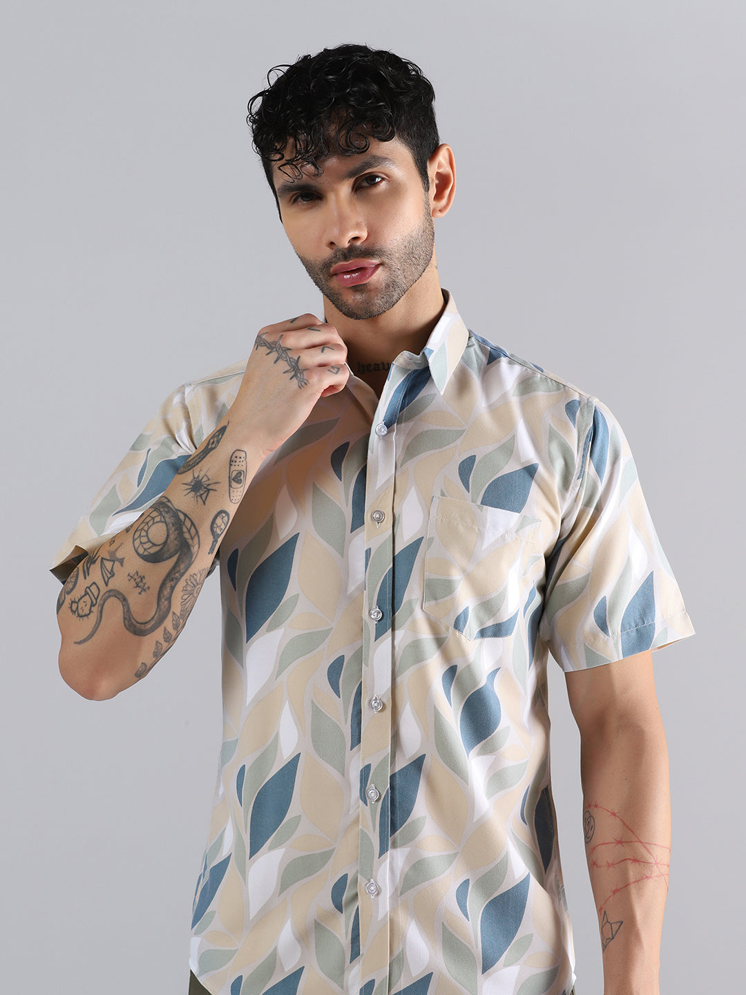 Leaf Flow Print Shirt