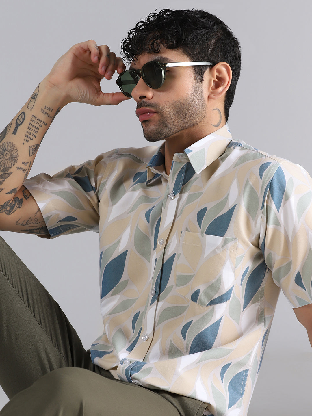 Leaf Flow Print Shirt