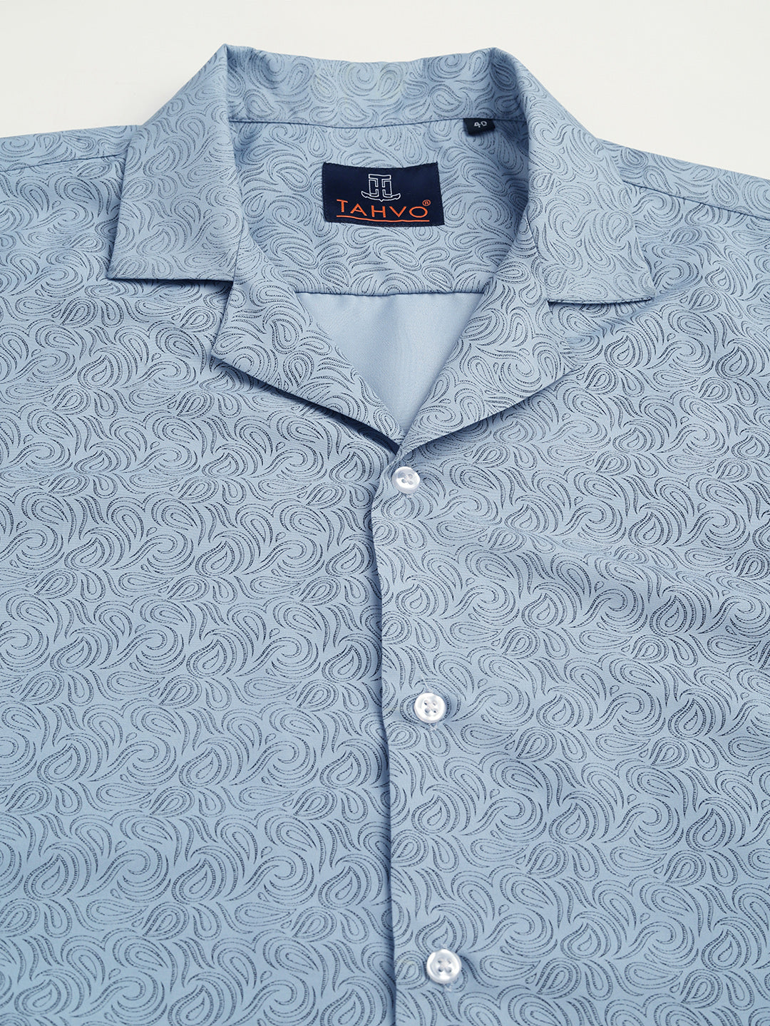 Ocean Wave Pattern Half Shirt