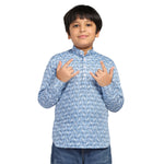 TAHVO Boys printed kurta shirt