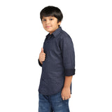 TAHVO Kids Blue Printed shirt