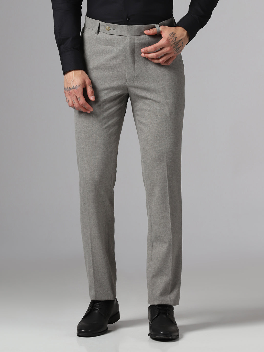 Men Grey Trousers - Tahvo India