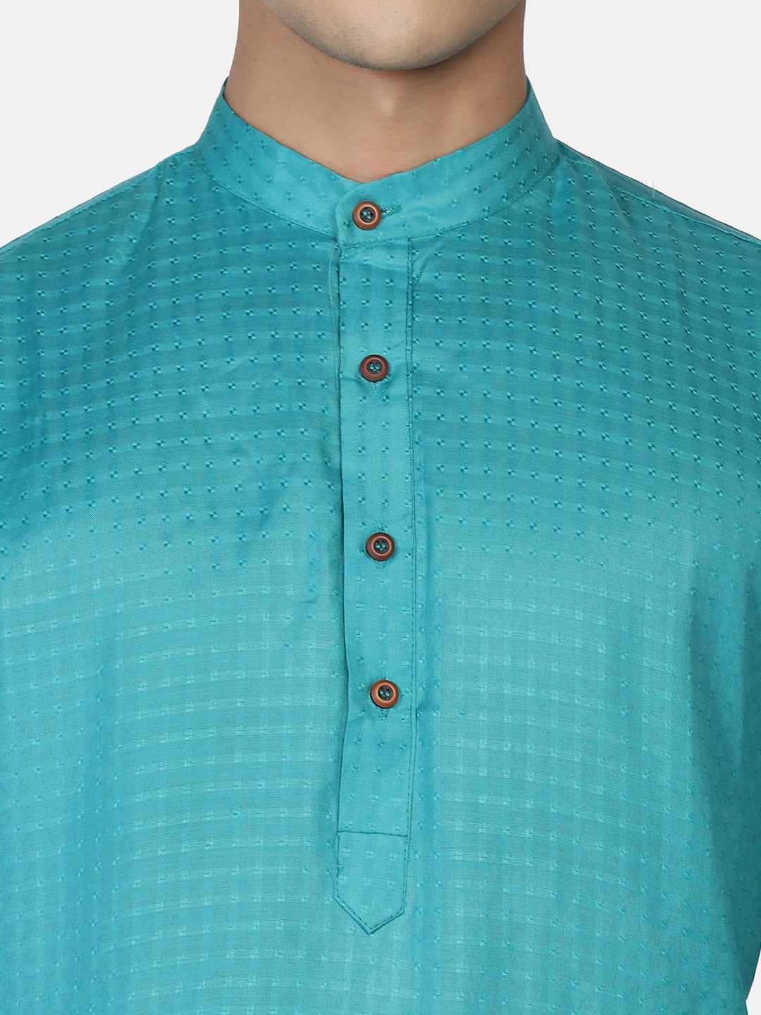 Men Green Slim Fit Kurta - Tahvo India