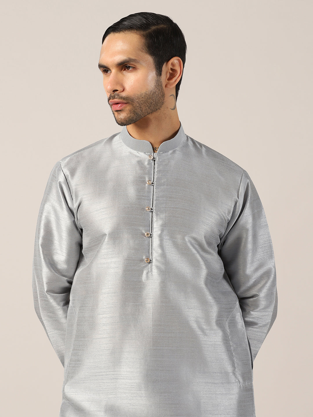 Luxe Grey Kurta Set