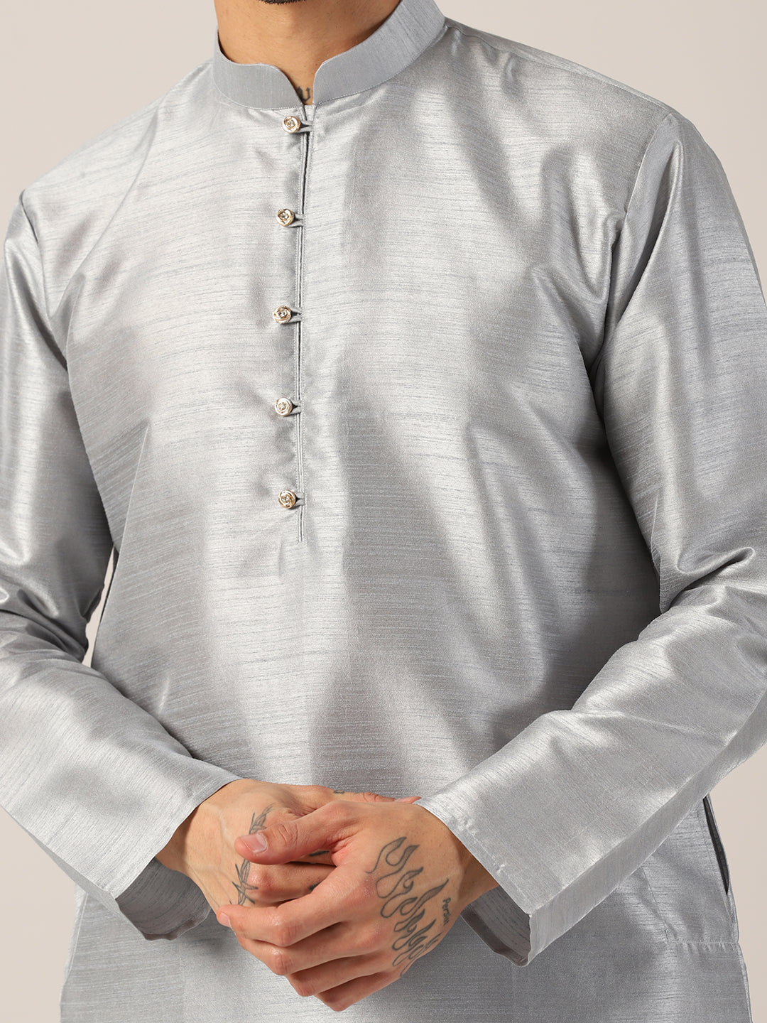 Luxe Grey Kurta Set
