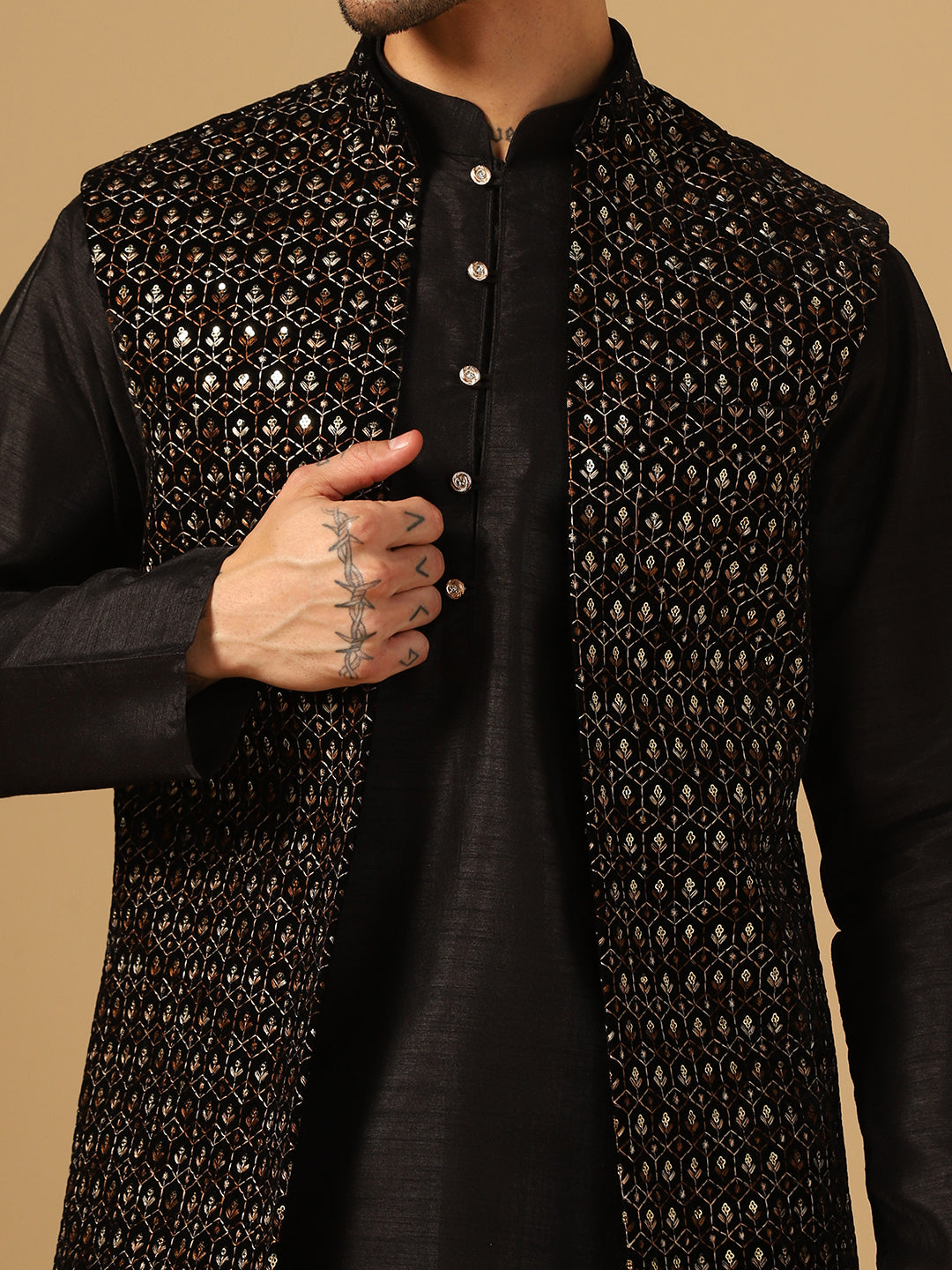 Embroidered Work Sherwani Set