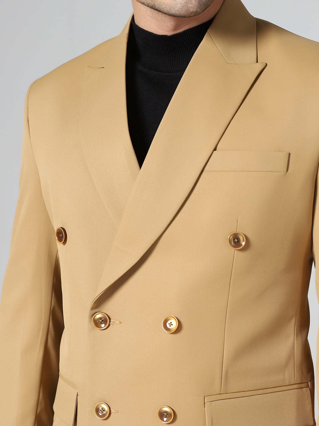 Men Mustard Blazer