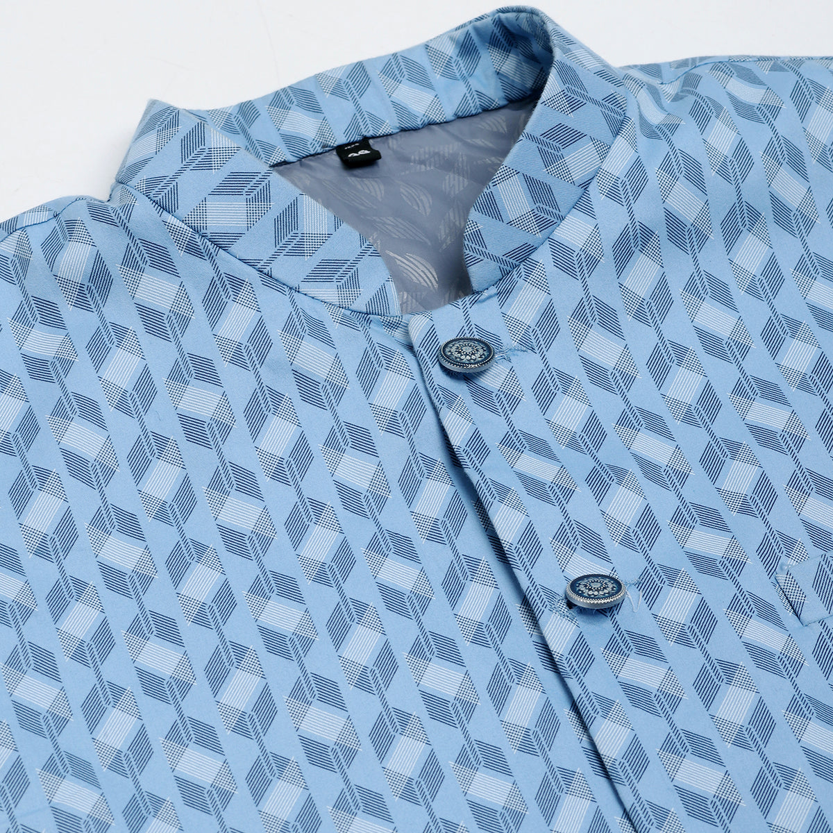 Men Blue Nehru Jacket - Tahvo India
