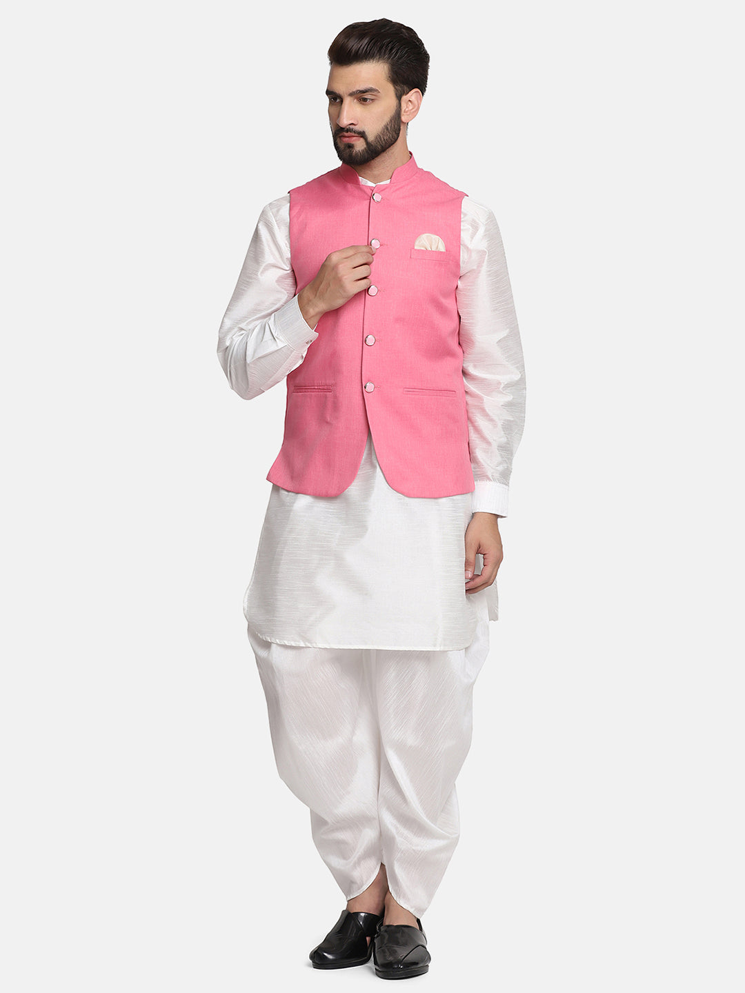 Men Kurta Set With Jacket - Tahvo India