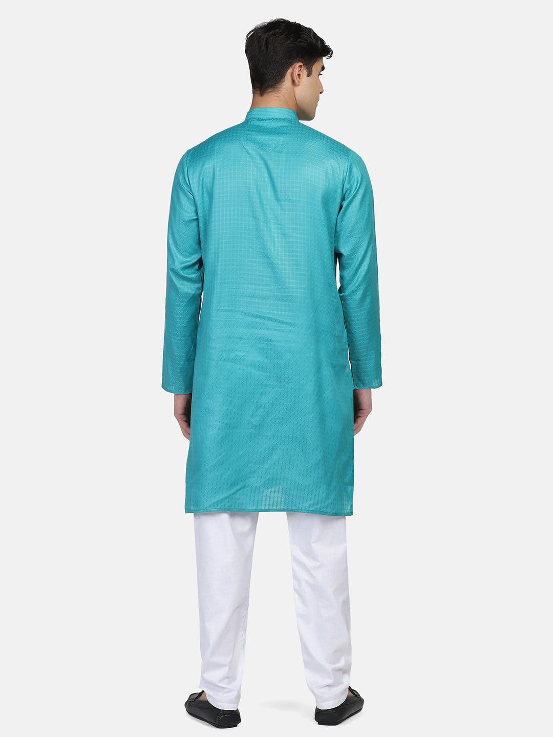 Men Green Slim Fit Kurta - Tahvo India