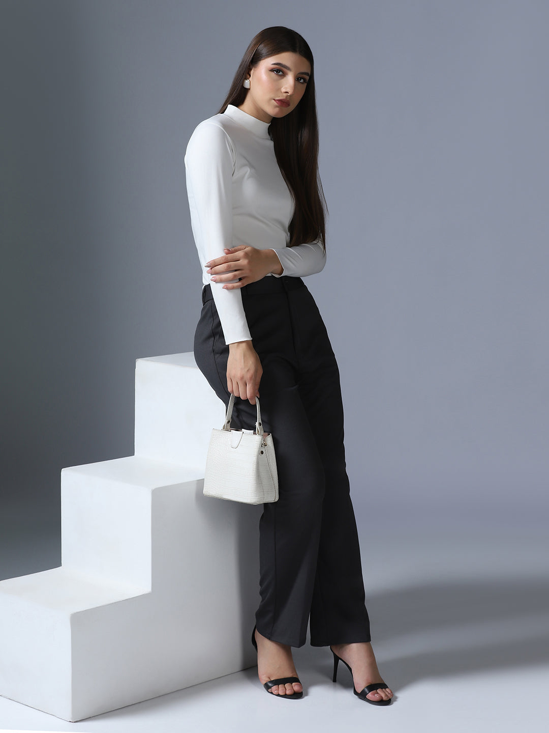 Women Dark Grey Trouser