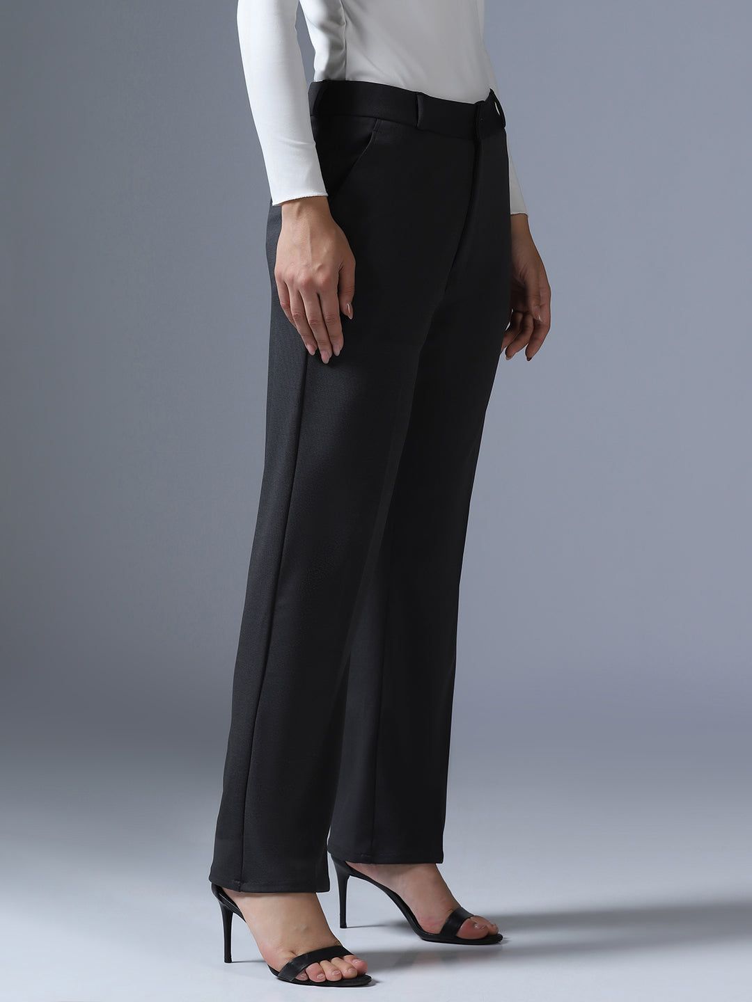Women Dark Grey Trouser