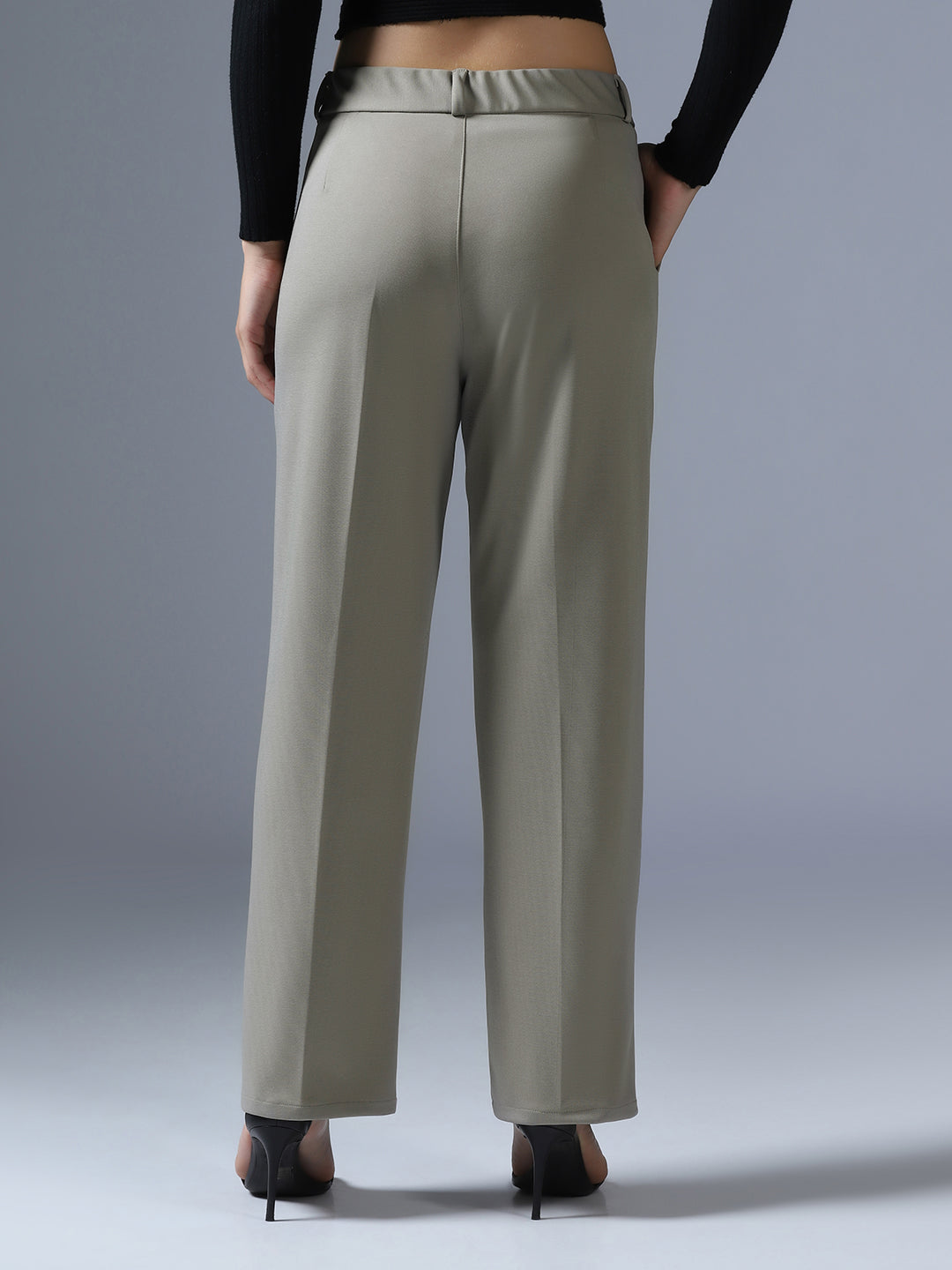 Women Light Grey Trouser - Tahvo India