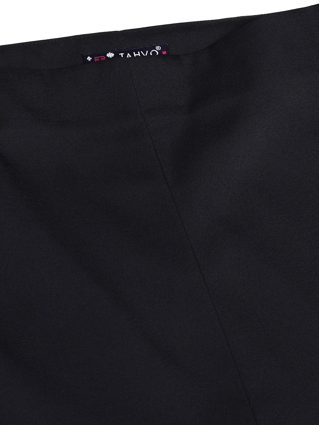 Women Black Side Zip Trouser