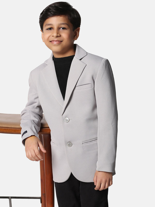 Solid Single Breasted Party Boys Blazer