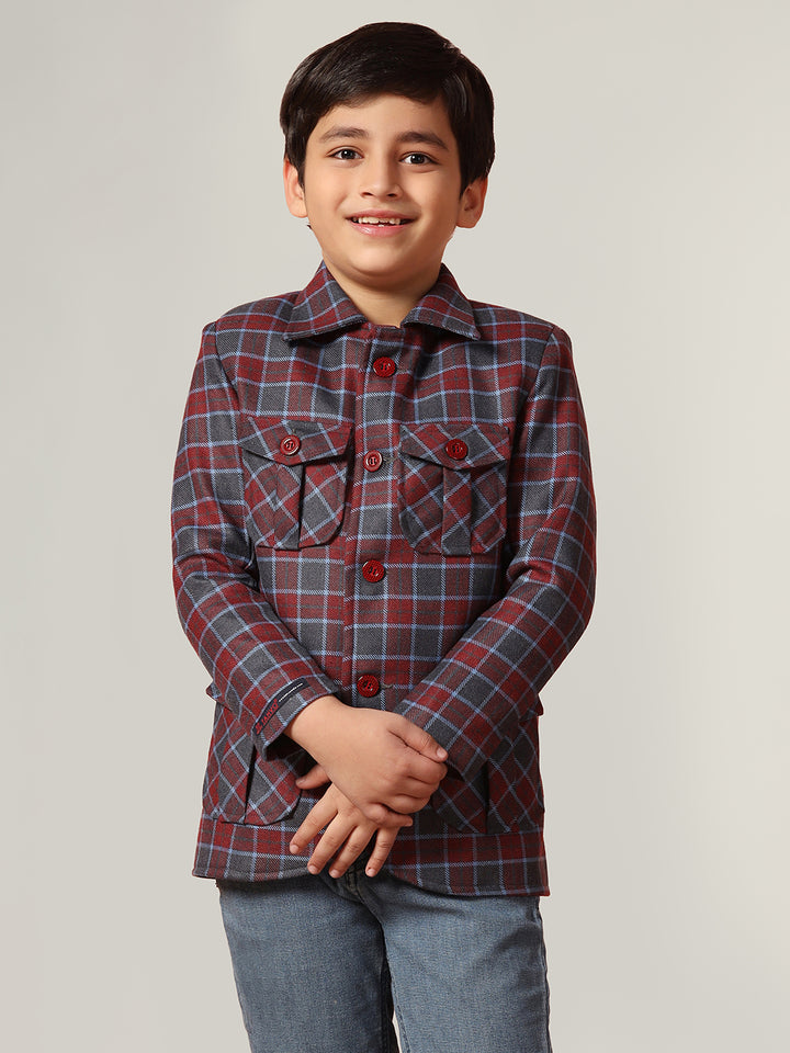 Kids Checkecd Jacket