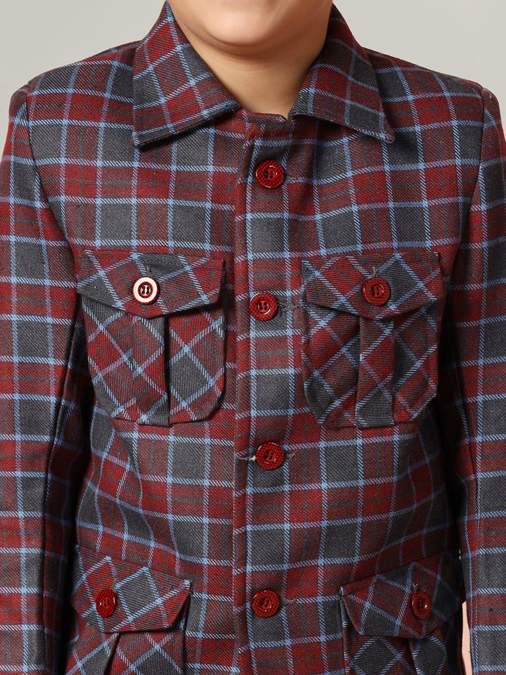 Kids Checkecd Jacket