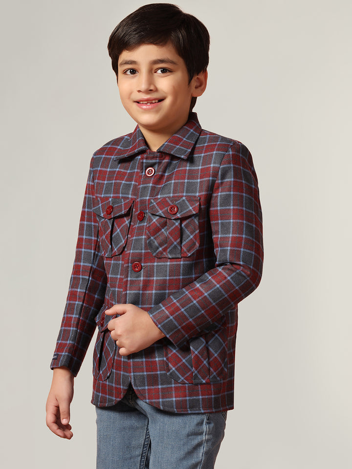 Kids Checkecd Jacket