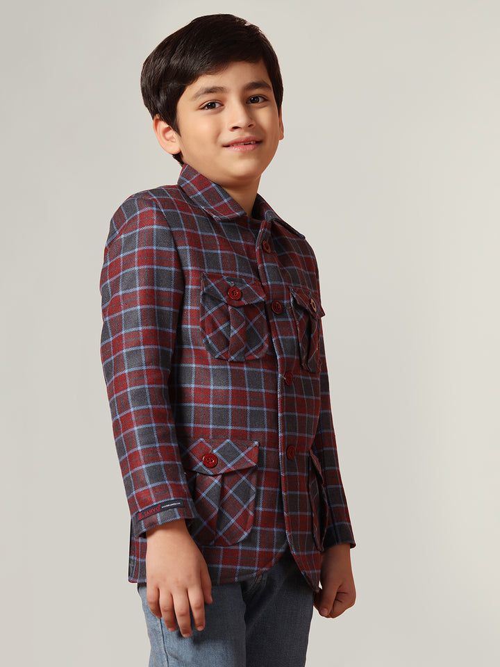 Kids Checkecd Jacket