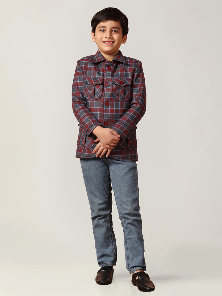 Kids Checkecd Jacket