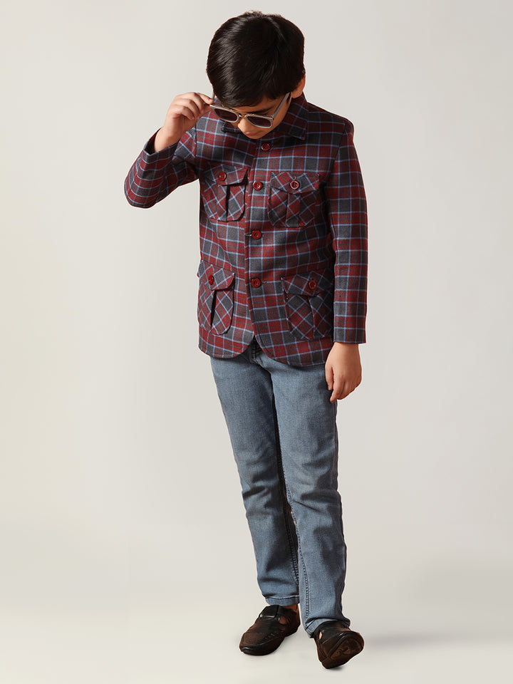 Kids Checkecd Jacket