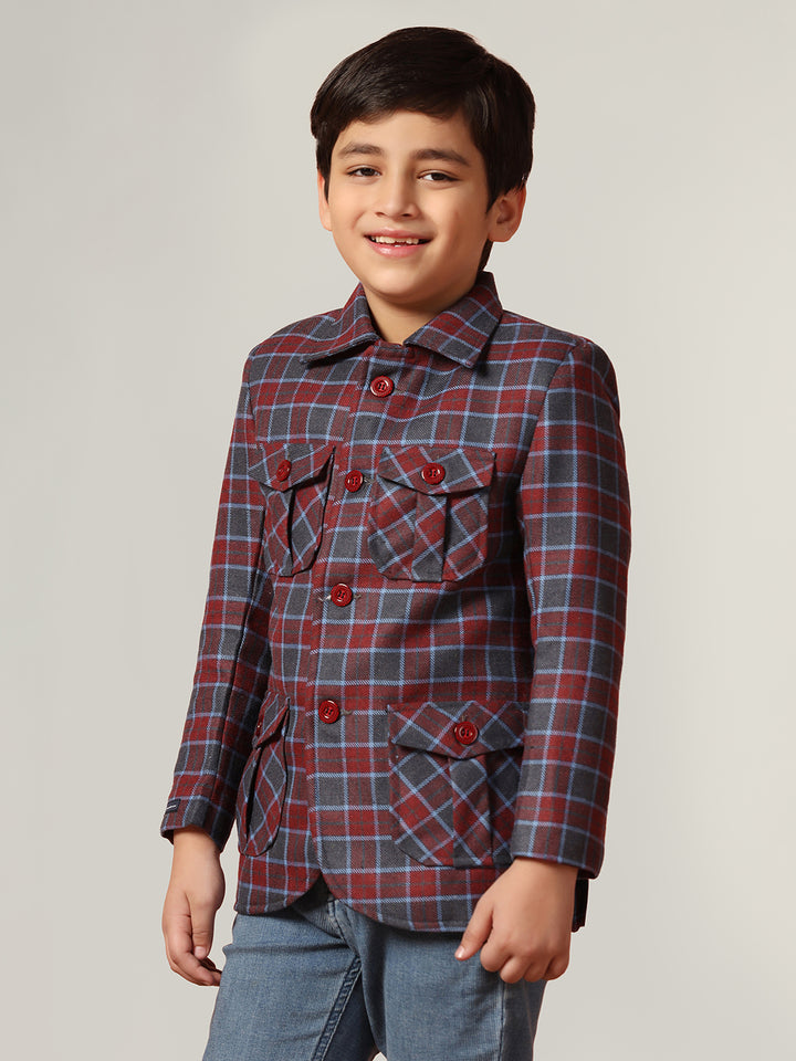 Kids Checkecd Jacket