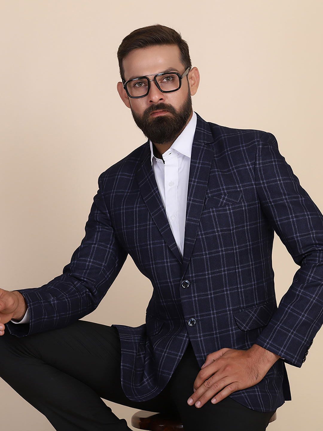Tweed Check Men Suit - Tahvo India