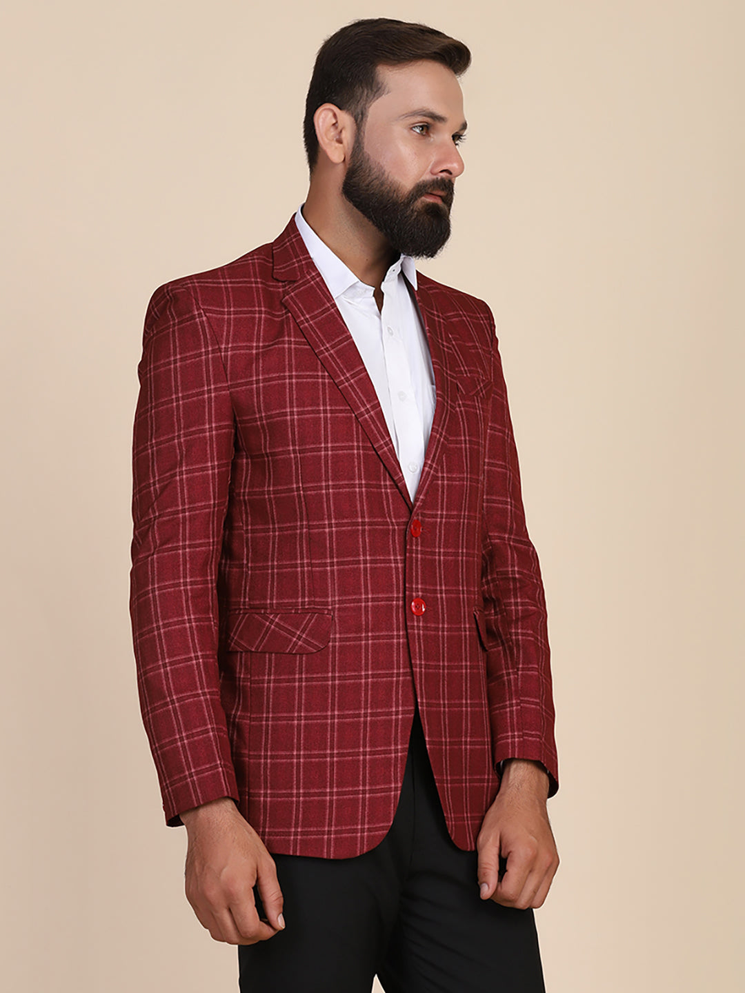 Tweed Check Men Suit - Tahvo India