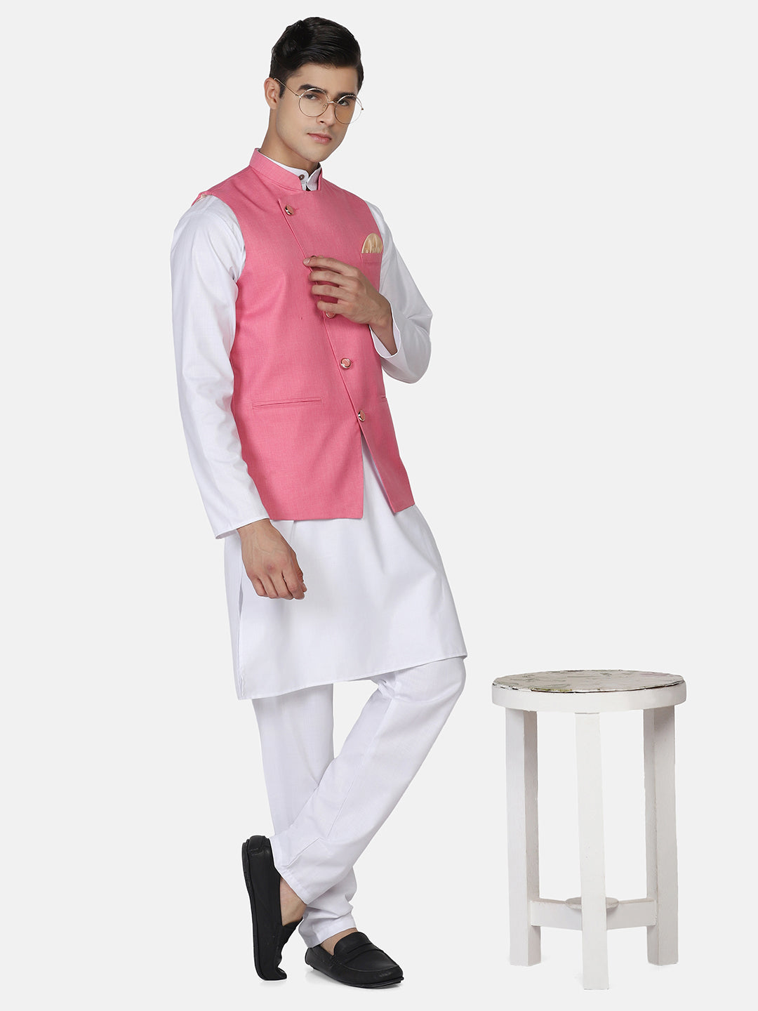 Men Kurta Set With Jacket - Tahvo India
