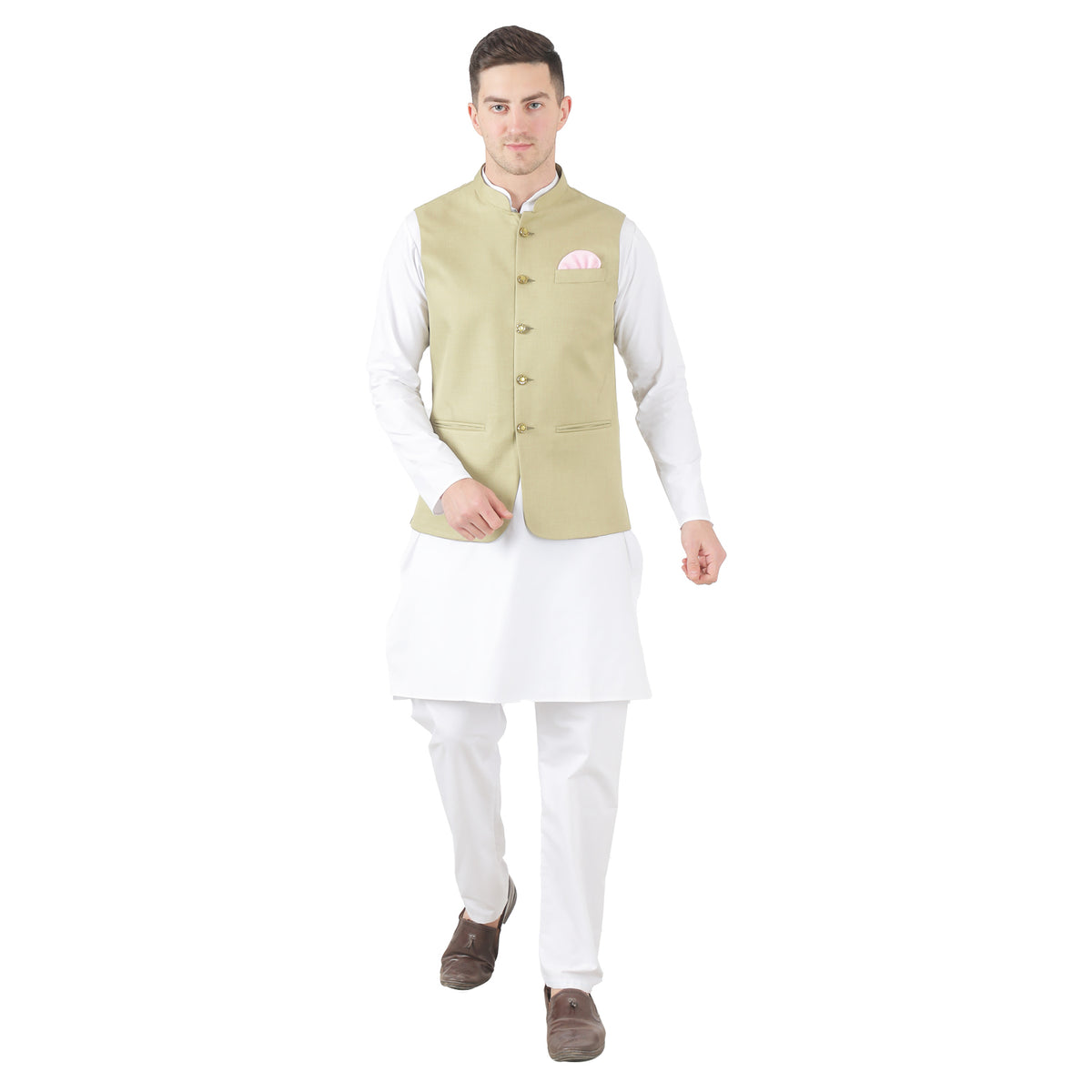 Men Kurta Set With Jacket