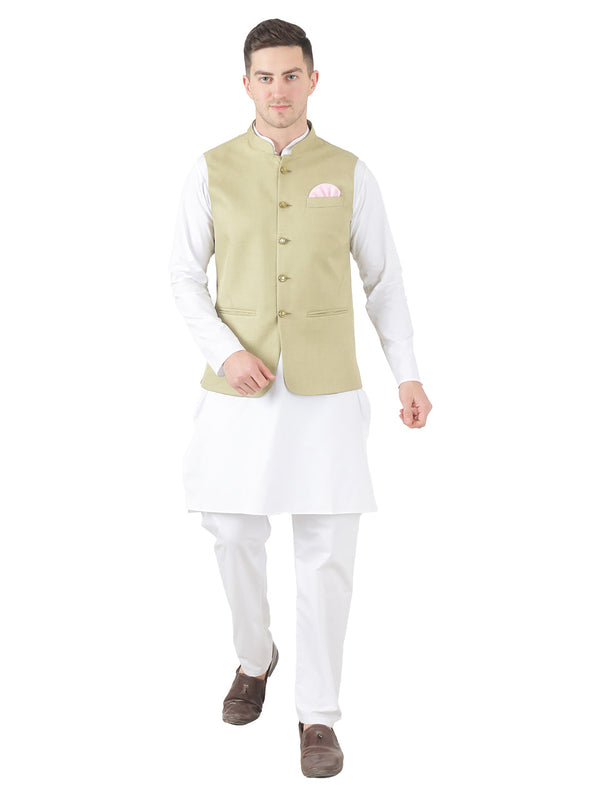 Men Kurta Set With Jacket - Tahvo India