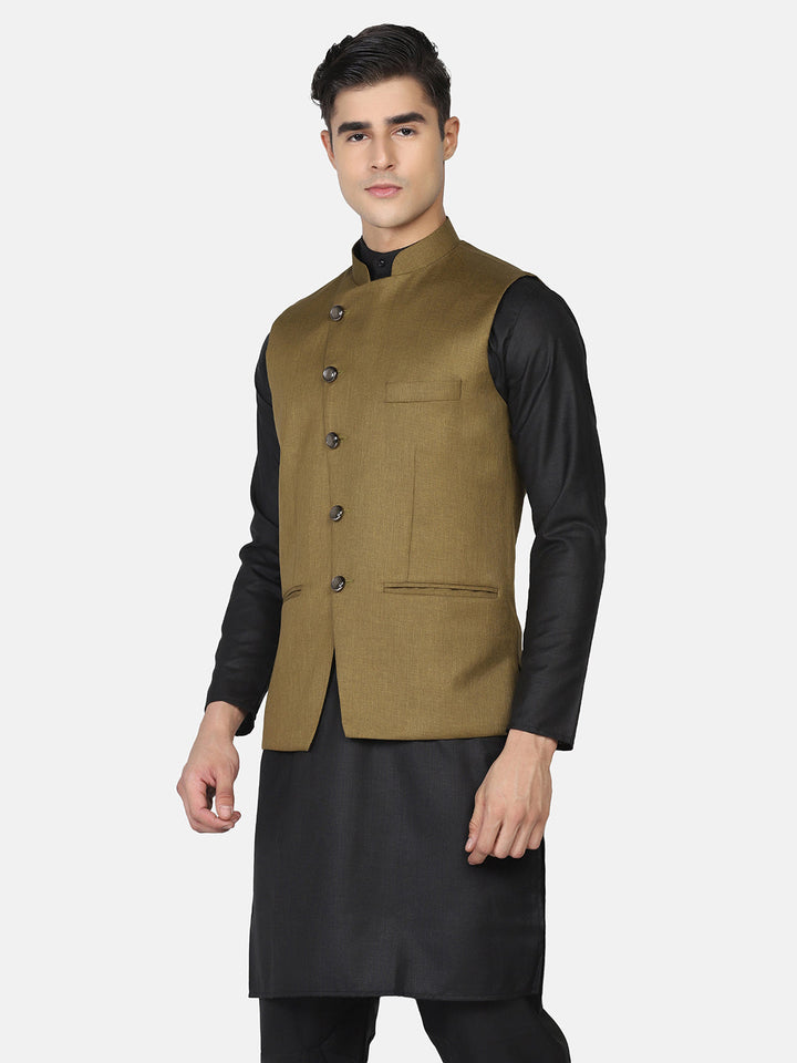 Men Kurta Set With Jacket - Tahvo India