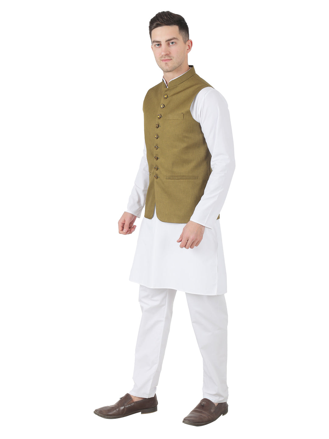 Men Kurta Set With Jacket - Tahvo India