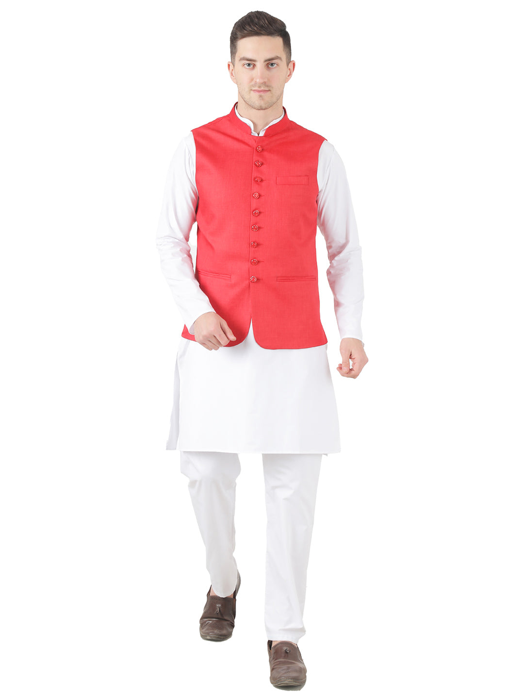 Men Kurta Set With Jacket - Tahvo India
