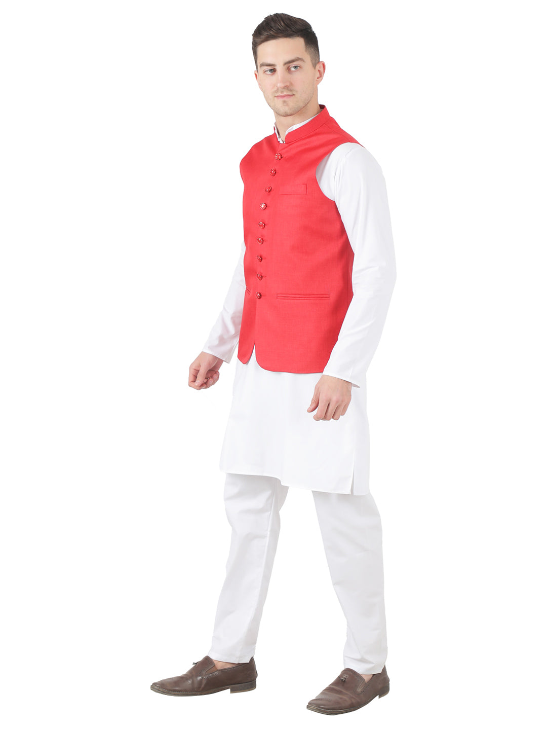 Men Kurta Set With Jacket - Tahvo India