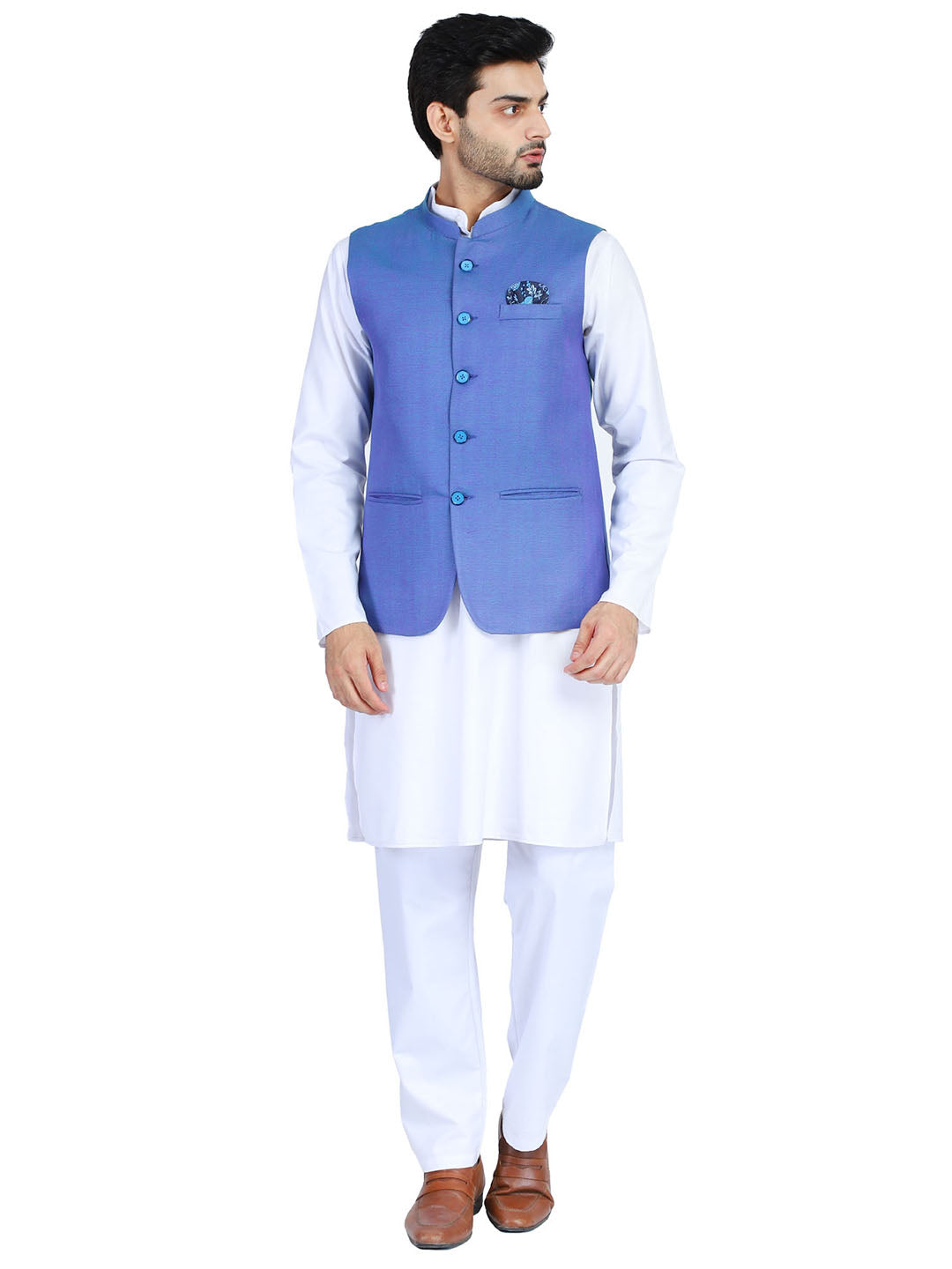 Men Kurta Set With Jacket - Tahvo India