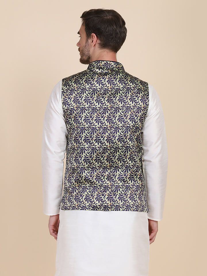 Men Kurta Set With Jacket - Tahvo India