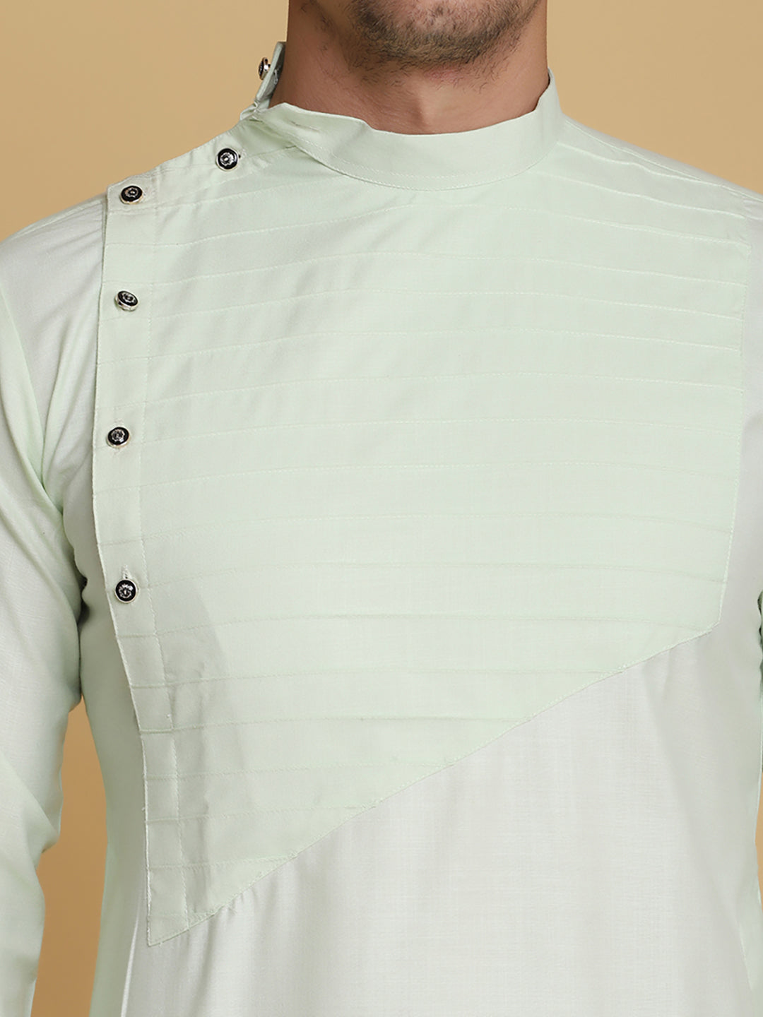 Men Green Kurta Set - Tahvo India