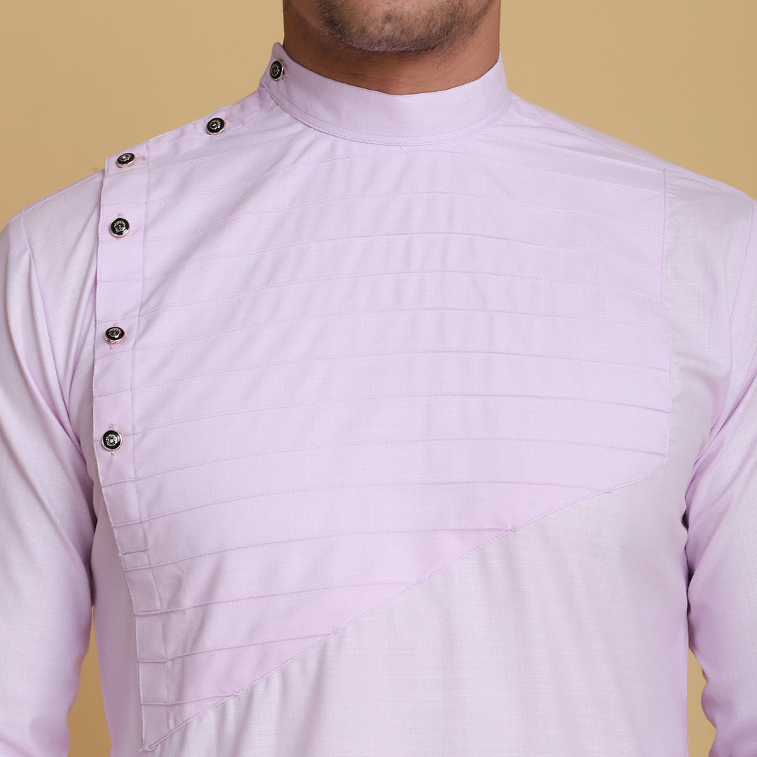 Men Light Purple Kurta set