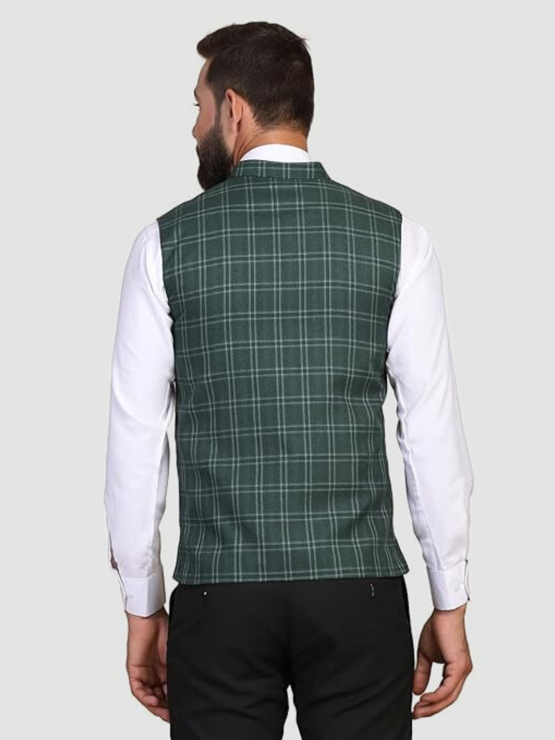 Men Green Tweed Modi Jacket