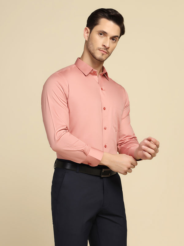 Men Pink Solid Shirt - Tahvo India