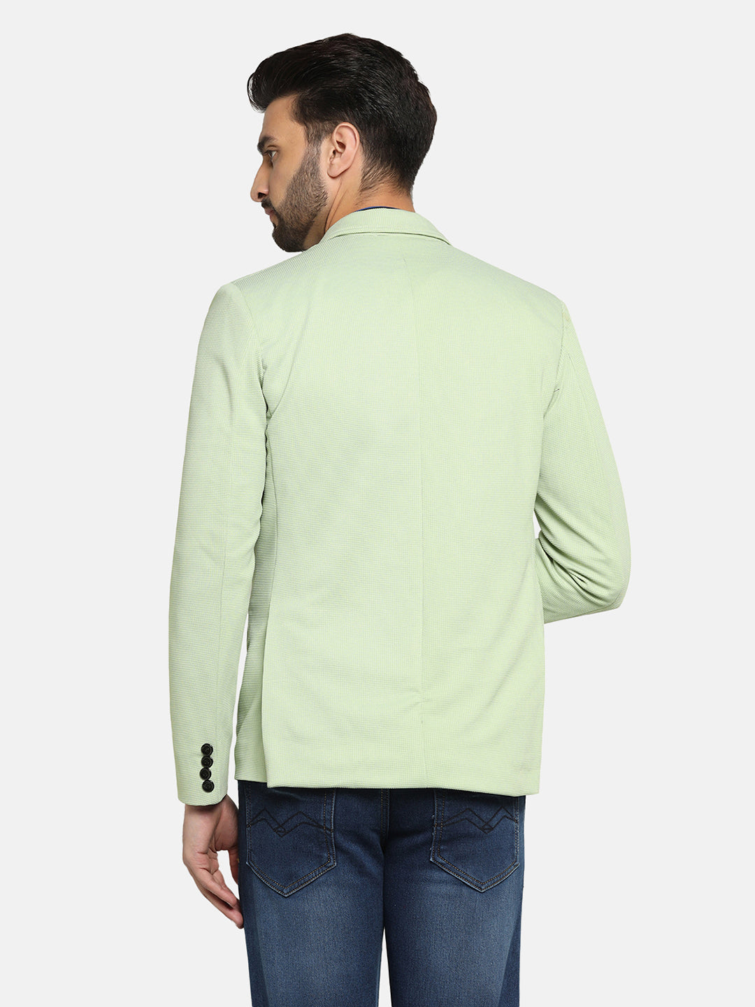 stretchable Textured Men Blazer - Tahvo India