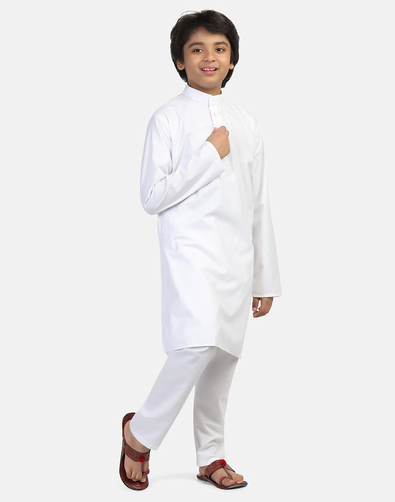 Boys white kurta pajama sales