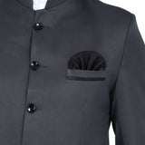 TAHVO Grey Bandgala Suit Set
