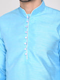 TAHVO men dupion silk kurta with churidar pyjama