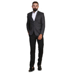 TAHVO men tweed blazer suit set