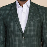 Tweed Green Check Blazer