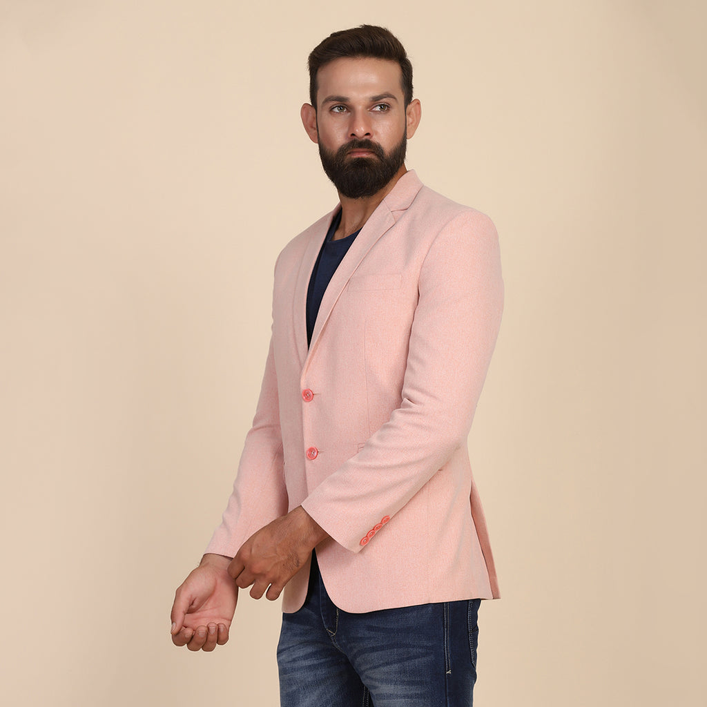 Peach blazer hotsell mens