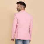 Party Wear Pink Suede Blazer